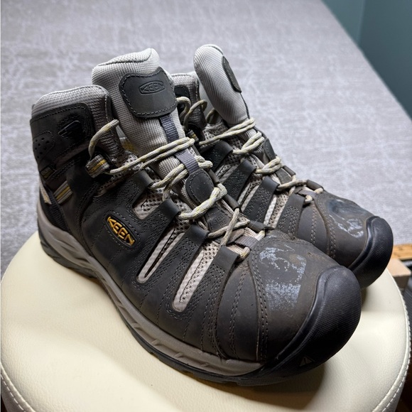 Keen Utility Flint II Womens Steel Toe Lace Up Work Boots Size 11W - Picture 1 of 9